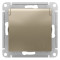ATN000546 - AtlasDesign РОЗЕТКА с заземлением  со шторками с крышкой, 16А, IP20, механизм, ШАМПАНЬ