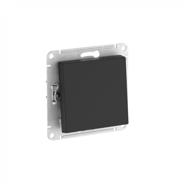 ATLASDESIGN AQUA 1-клавишный ПЕРЕКЛЮЧАТЕЛЬ IP44, сх.6, 10АХ,мех., быстрозажимные клеммы., КАРБОН, ATN441061S