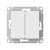 ATLASDESIGN AQUA 2-клавишный ПЕРЕКЛЮЧАТЕЛЬ IP44,сх.6, 10АХ,мех., быстрозажимные клеммы., БЕЛЫЙ, ATN440151S
