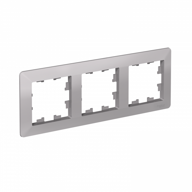 Рамка AtlasDesign Air 3-ая, цвет алюминий, ATN220303