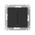 ATLASDESIGN AQUA 2-клавишный ПЕРЕКЛЮЧАТЕЛЬ IP44,сх.6, 10АХ,мех., быстрозажимные клеммы., КАРБОН, ATN441051S