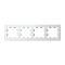 ATN000104 - AtlasDesign на 4 поста РАМКА, универсальная, БЕЛЫЙ