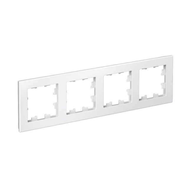 ATN000104 - AtlasDesign на 4 поста РАМКА, универсальная, БЕЛЫЙ