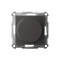 ATN001423 - AtlasDesign СВЕТОРЕГУЛЯТОР (диммер) повор-нажим, LED, RC, 400Вт, мех., БАЗАЛЬТ