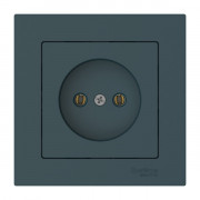 ATLASDESIGN РОЗЕТКА без заземления, 16А, в сборе, быстрозажимные клеммы., ИЗУМРУД, ATN000840S