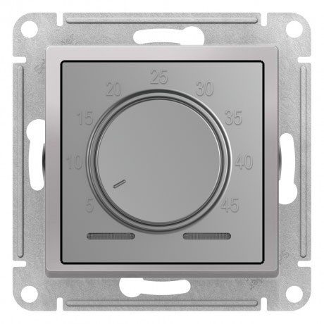 Терморегулятор для электрического теплого пола (датчик 4 м),  16а(3680 вт), алюминий