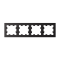 ATN001004 - AtlasDesign на 4 поста РАМКА, универсальная, КАРБОН