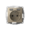 ATN000530 - AtlasDesign SO + USB розетка A+A, 5В/2,4А, 2х5В/1,2А, шампань