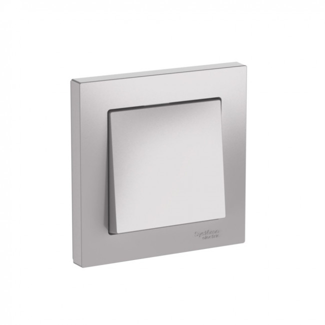 ATLASDESIGN 1-клавишный ВЫКЛЮЧАТЕЛЬ, сх.1, 10АХ, в сборе, быстрозажимные клеммы., АЛЮМИНИЙ, ATN000312S