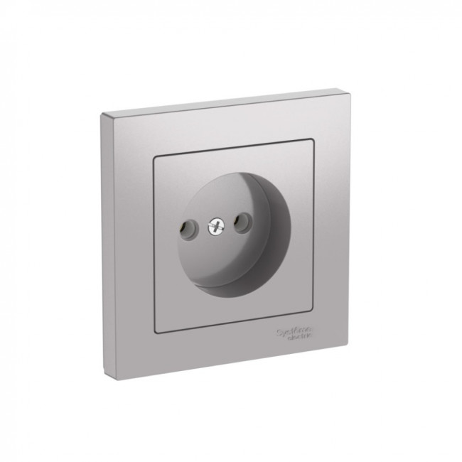 ATLASDESIGN РОЗЕТКА без заземления, 16А, в сборе, быстрозажимные клеммы., АЛЮМИНИЙ, ATN000340S