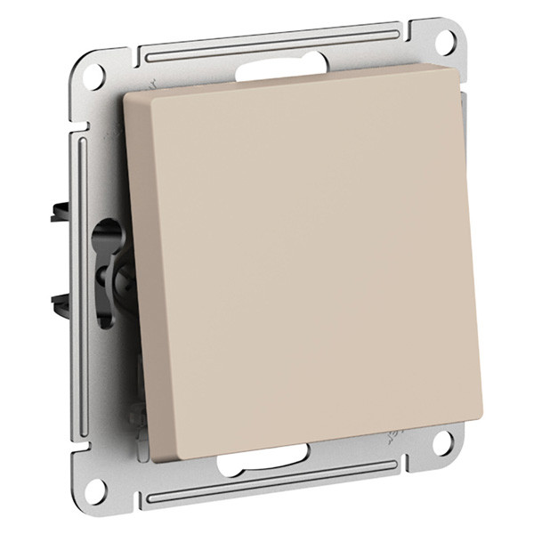 ATN001261 - AtlasDesign 1-клавишный ПЕРЕКЛЮЧАТЕЛЬ, сх.6, 10АХ, механизм, ПЕСОЧНЫЙ