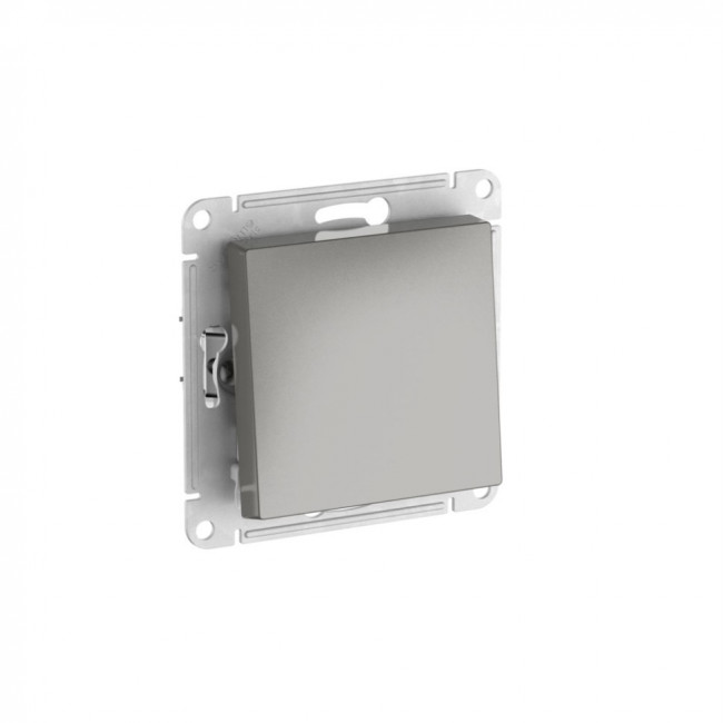 ATLASDESIGN ВЫКЛЮЧАТЕЛЬ с самовозвратом, сх.1, 10АХ, мех., быстрозажимные клеммы., СТАЛЬ, ATN000915S