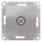 ATN000391 - AtlasDesign TV РОЗЕТКА оконечная 1DB, механизм, АЛЮМИНИЙ