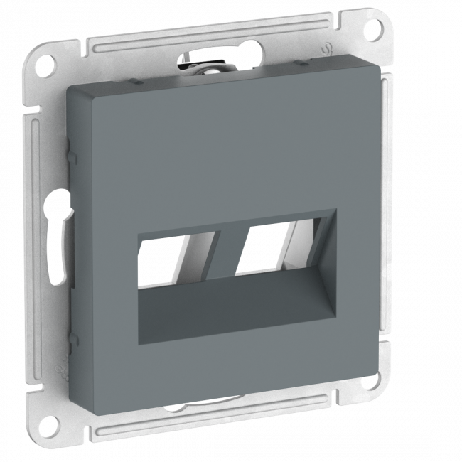 ATLASDESIGN Лицевая панель двойная для функций типа Keystone, ГРИФЕЛЬ, ATN000790