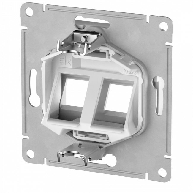 ATLASDESIGN Лицевая панель двойная для функций типа Keystone, ГРИФЕЛЬ, ATN000790