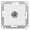 ATN000191 - AtlasDesign TV РОЗЕТКА оконечная 1DB, механизм, БЕЛЫЙ