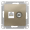 ATN000589 - AtlasDesign РОЗЕТКА двойная комп+ТВ, RJ45+TV, категория 5E, механизм, ШАМПАНЬ