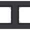 ATN441002 - AtlasDesign AQUA Рамка IP44 на 2 поста , карбон