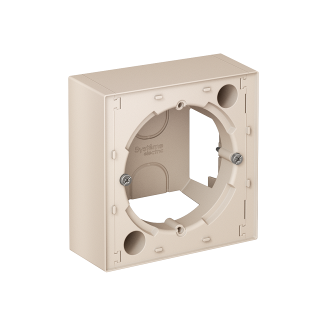 ATN000200 - AtlasDesign КОРОБКА для наружного монтажа, БЕЖЕВЫЙ