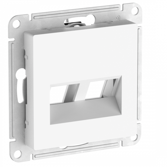 ATLASDESIGN Лицевая панель двойная для функций типа Keystone, ЛОТОС, ATN001390