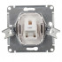 ATN001481 - AtlasDesign РОЗЕТКА телефонная RJ11, механизм, БАЗАЛЬТ