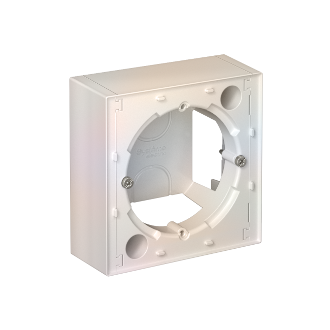 ATN000400 - AtlasDesign КОРОБКА для наружного монтажа, ЖЕМЧУГ ATN000400 - AtlasDesign КОРОБКА для наружного монтажа, ЖЕМЧУГ