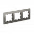 Рамка AtlasDesign Air 3-ая, цвет сталь, ATN220903